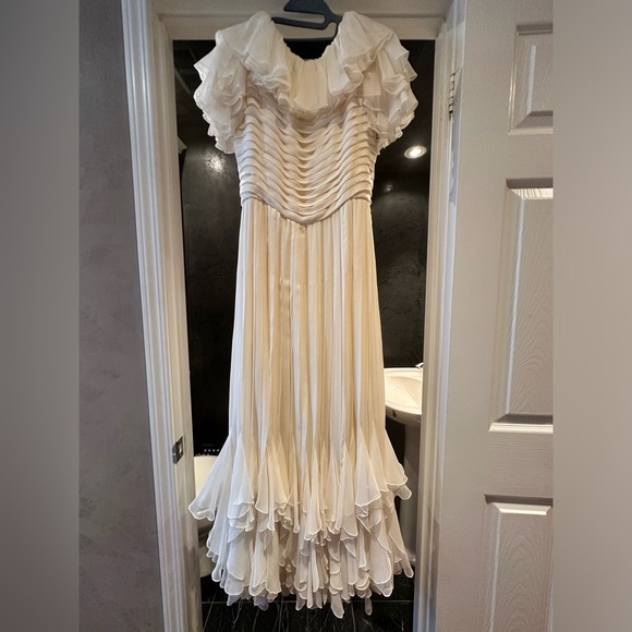 Couture Silk Chiffon Dress - Picture 16 of 16